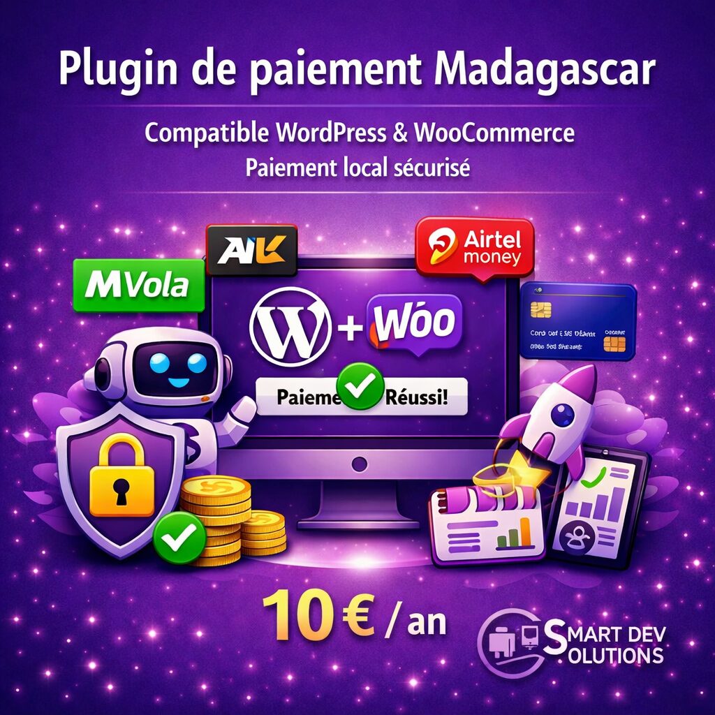 Plugin de paiement Madagascar WordPress WooCommerce